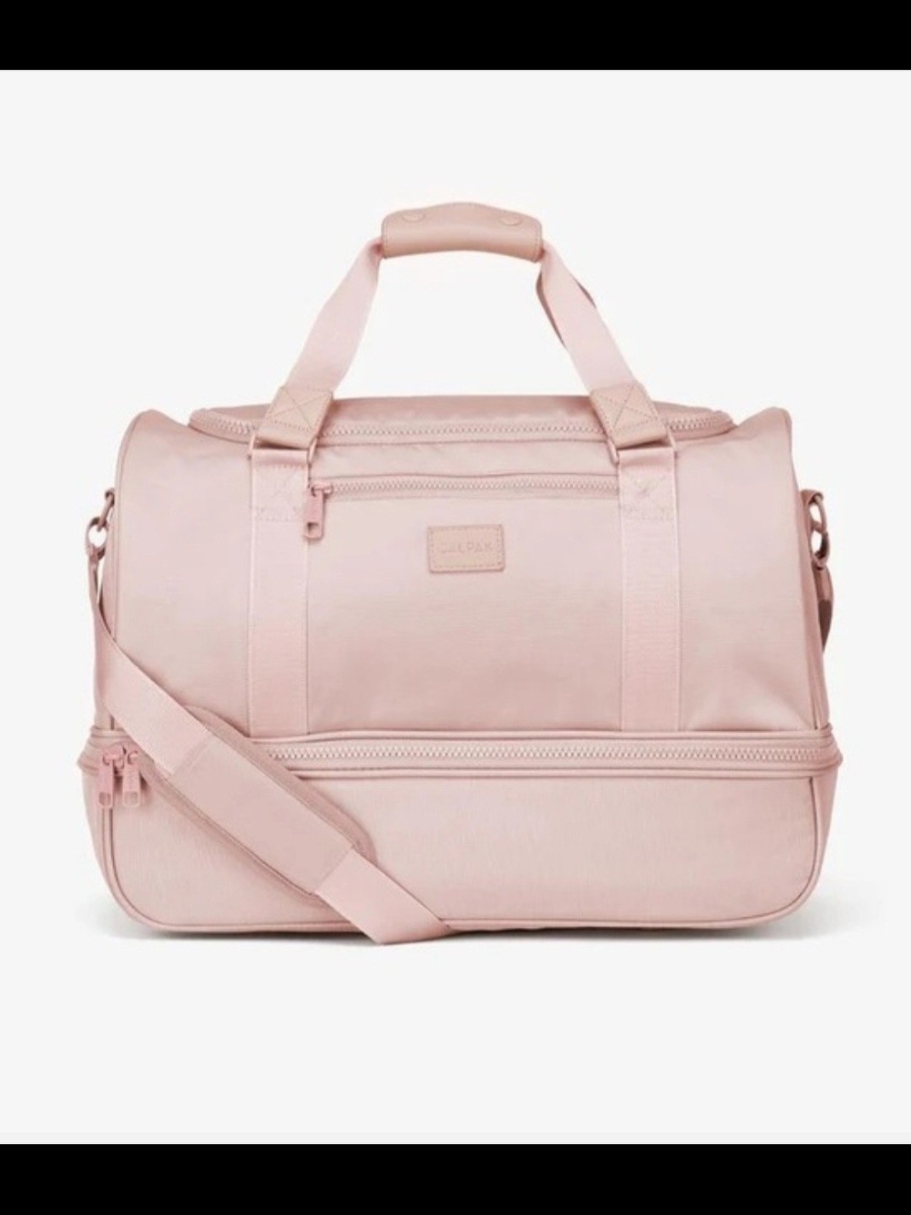 CALPAK Blush Pink Travel Duffel Bag